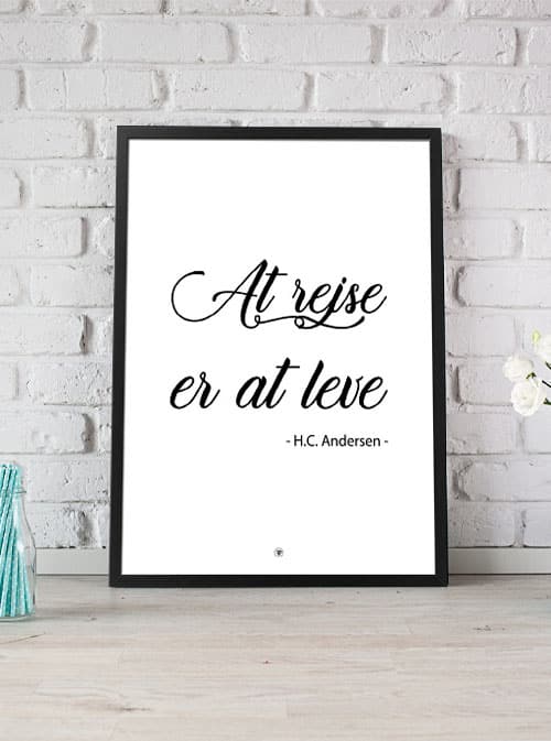 At Rejse Er At Leve Familieplakat dk